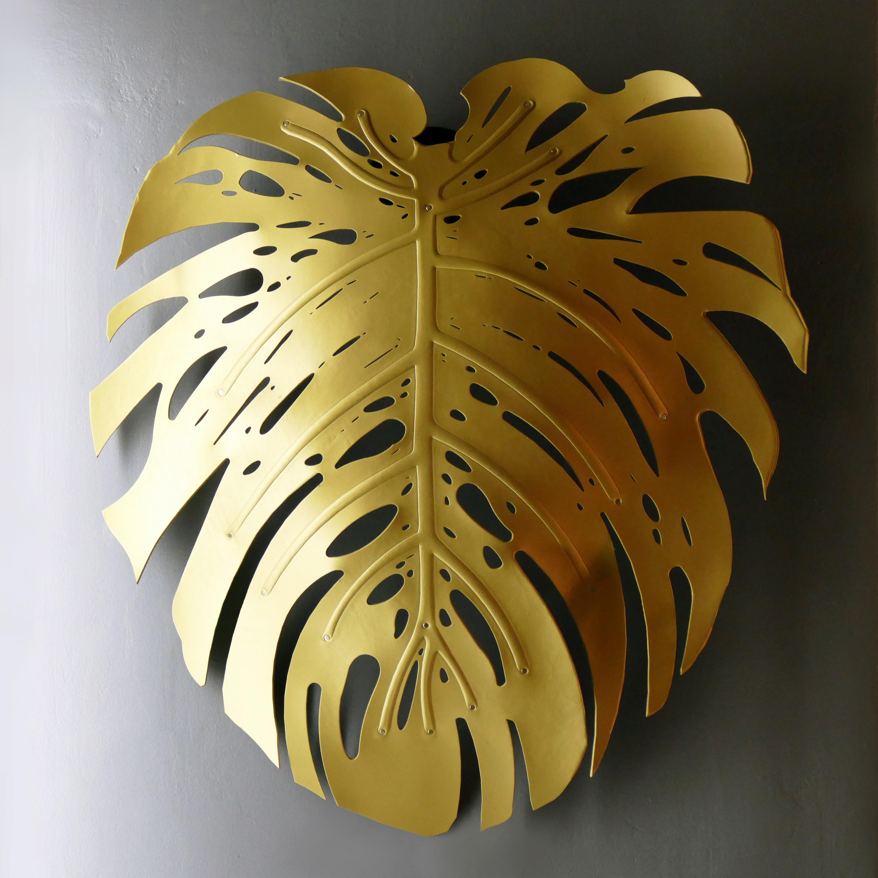 Delicious Wall Sconce - Gold Leather