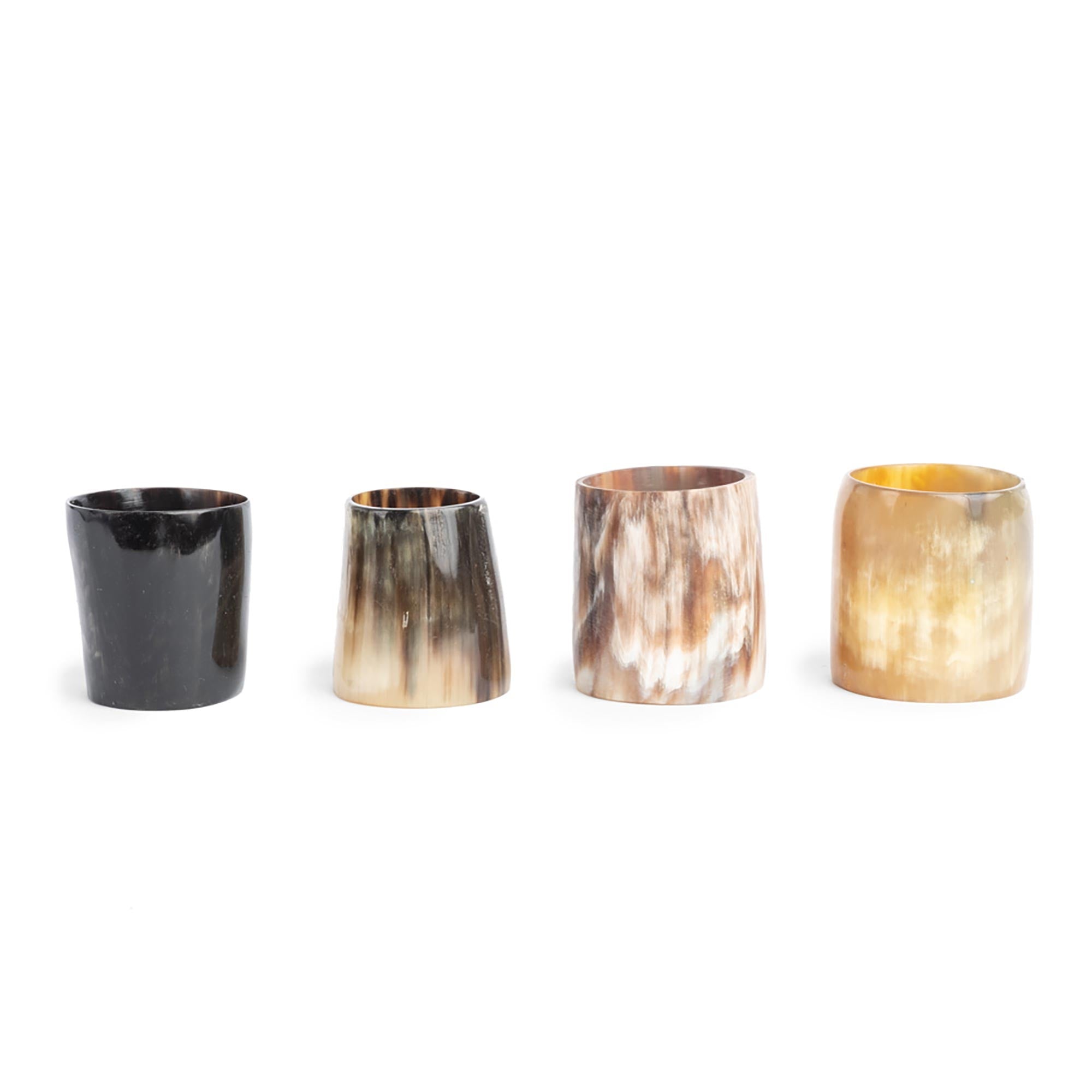 Cow Horn Napkin Rings (S/4)