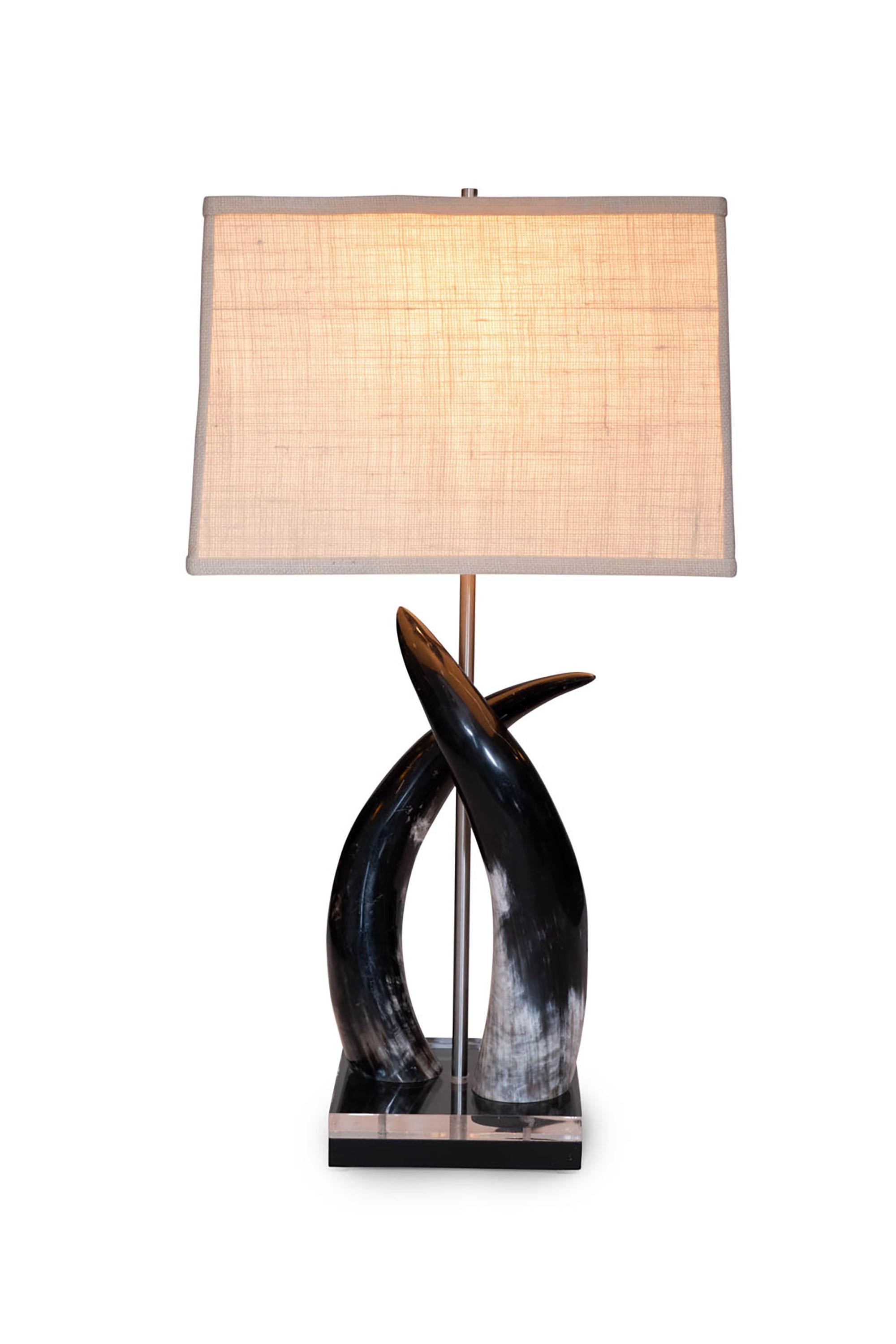 Cow Horn Duo Lamp