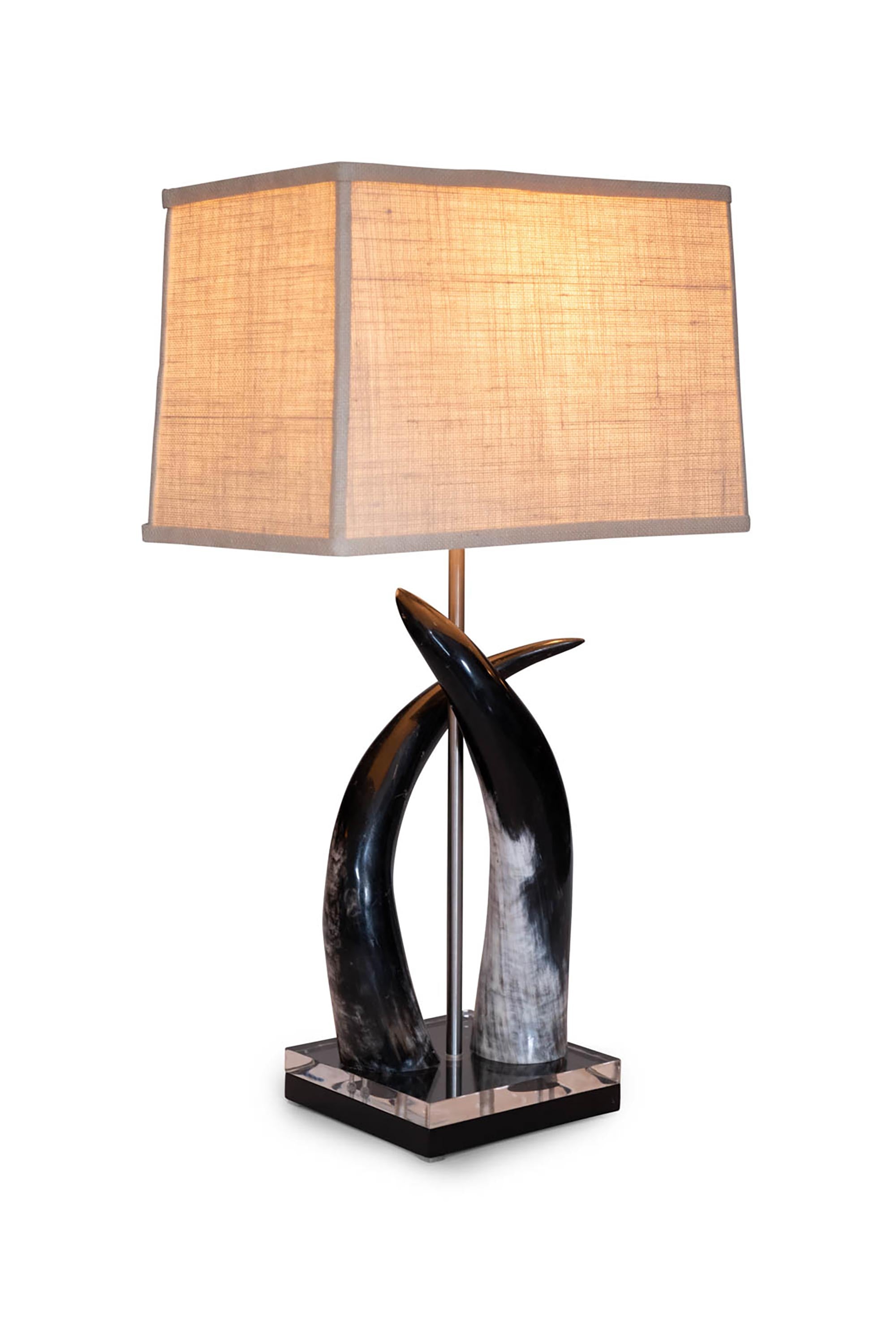 Cow Horn Duo Lamp