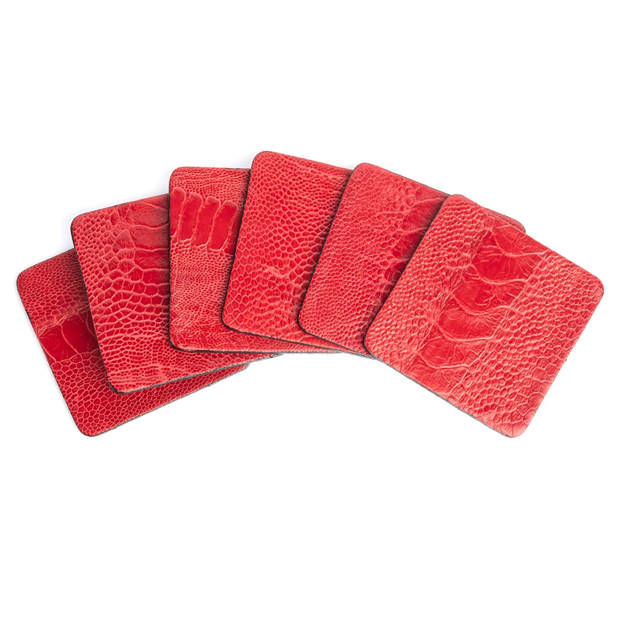Ostrich Shin w/ Box - Red (S/6)