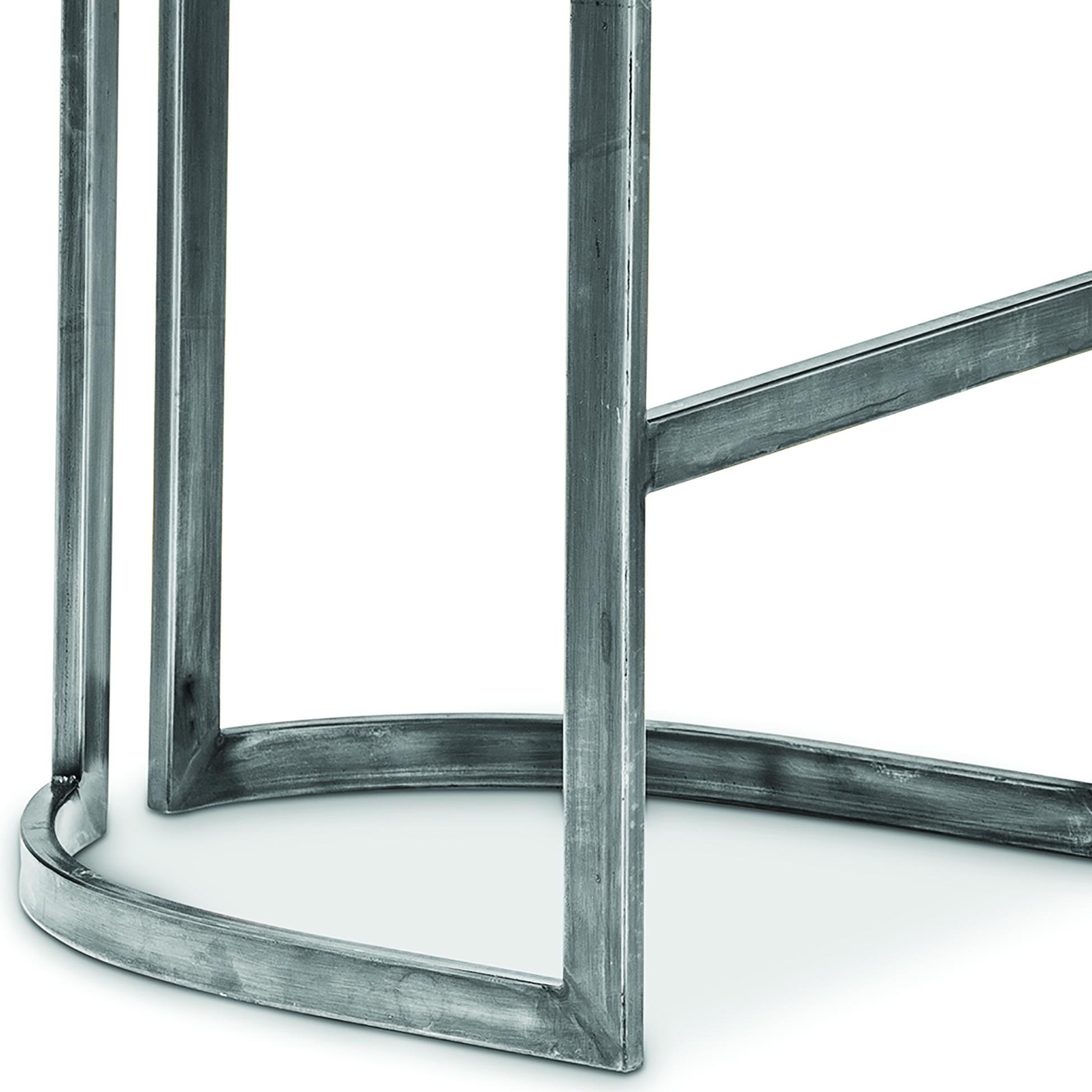 Agate Bar Stool - Aged Steel