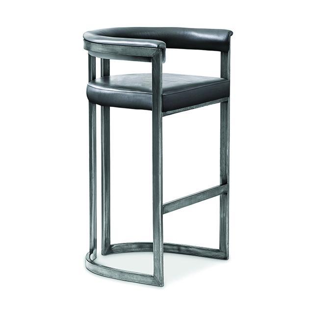 Agate Bar Stool - Aged Steel