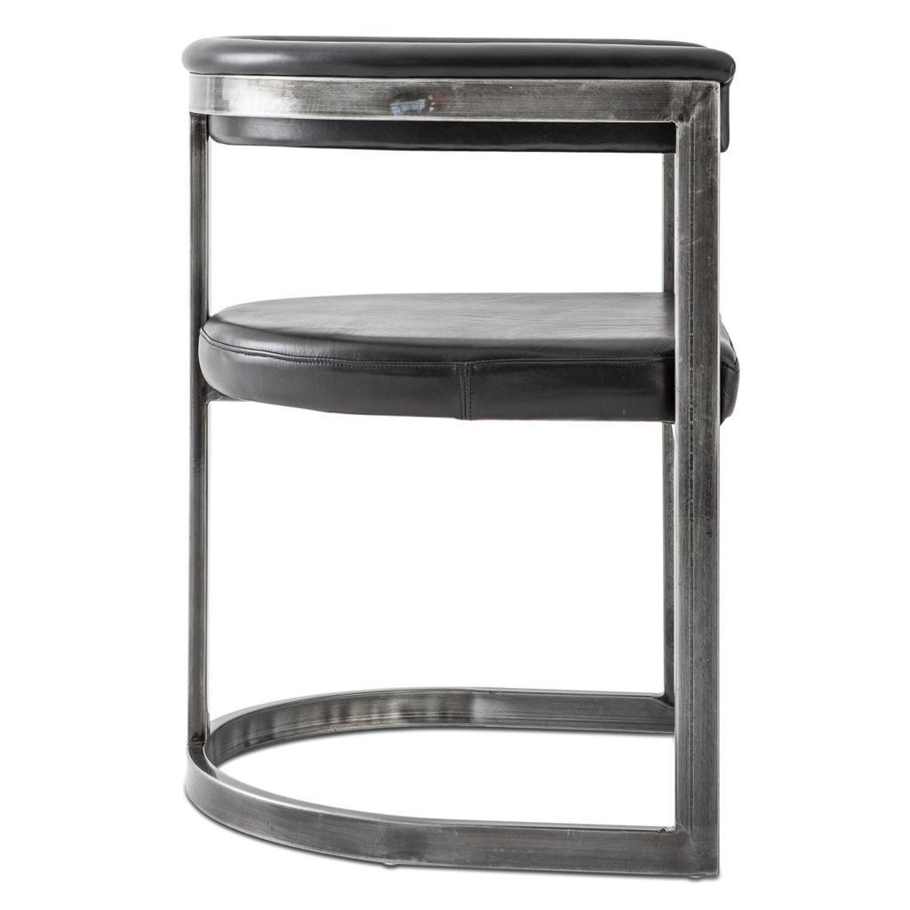 Agate Dining Chair - Aged Steel