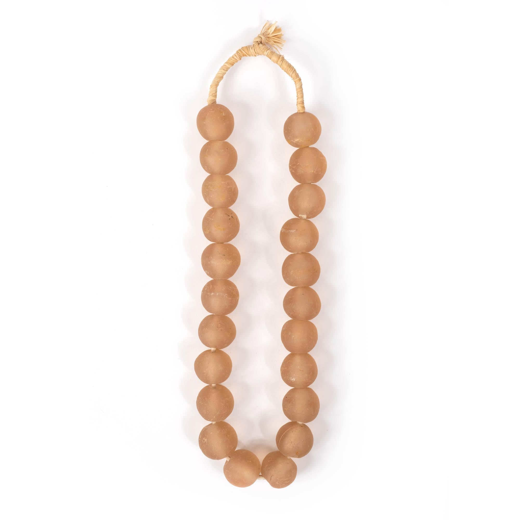 Ghanaian Glass Bead - Large - Blush