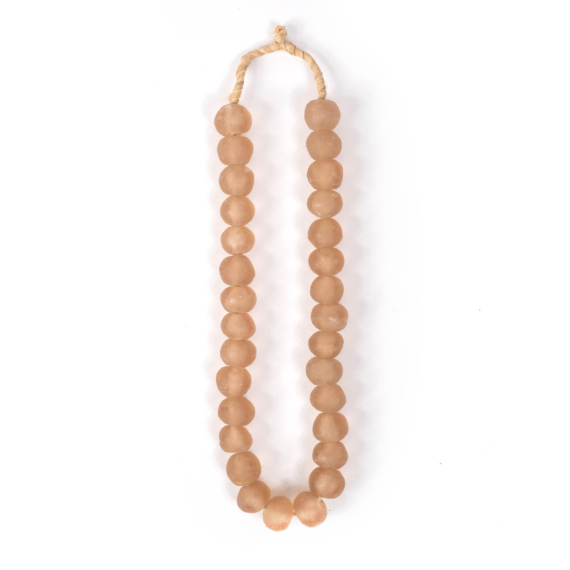 Ghanaian Glass Bead - Small - Blush