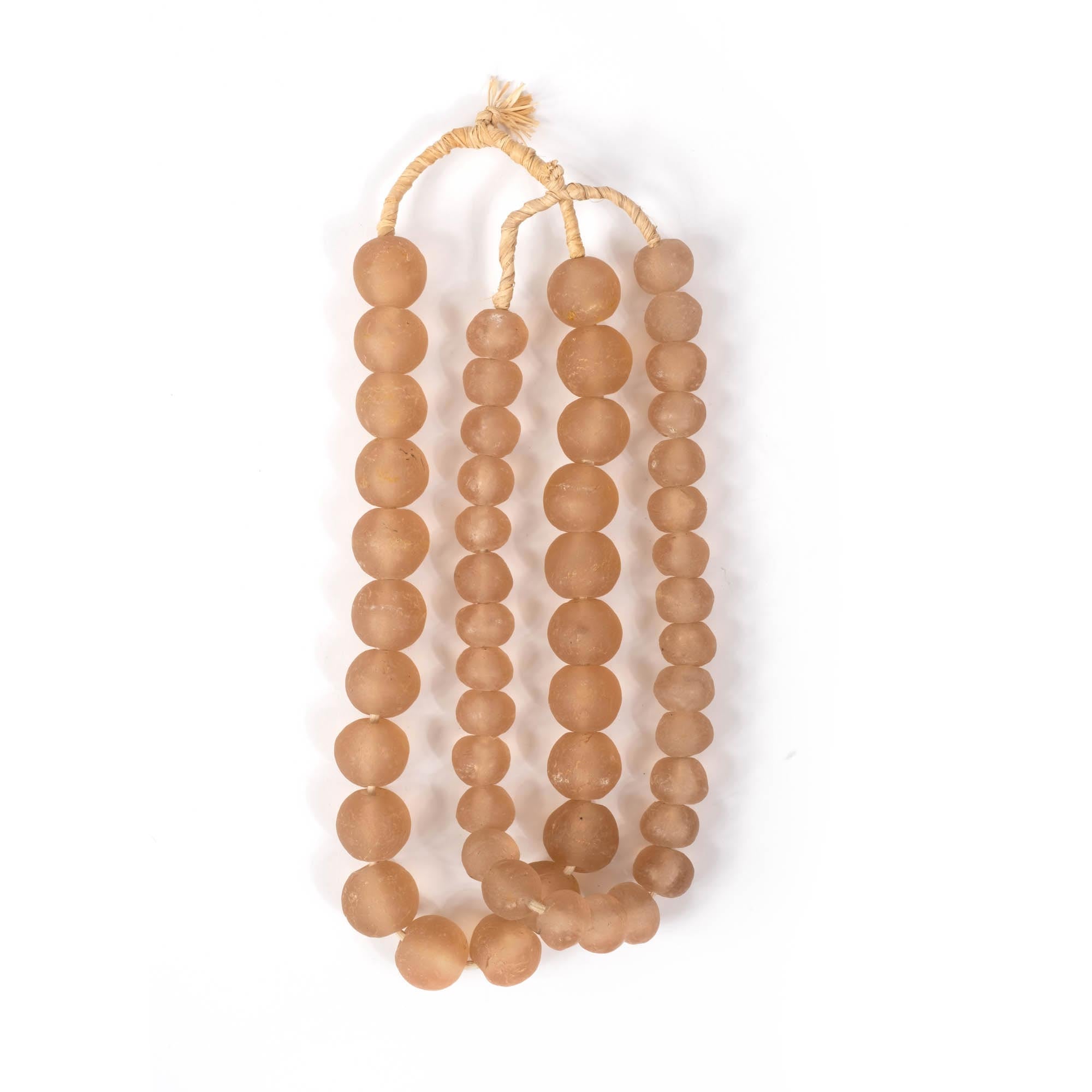 Ghanaian Glass Bead - Small - Blush