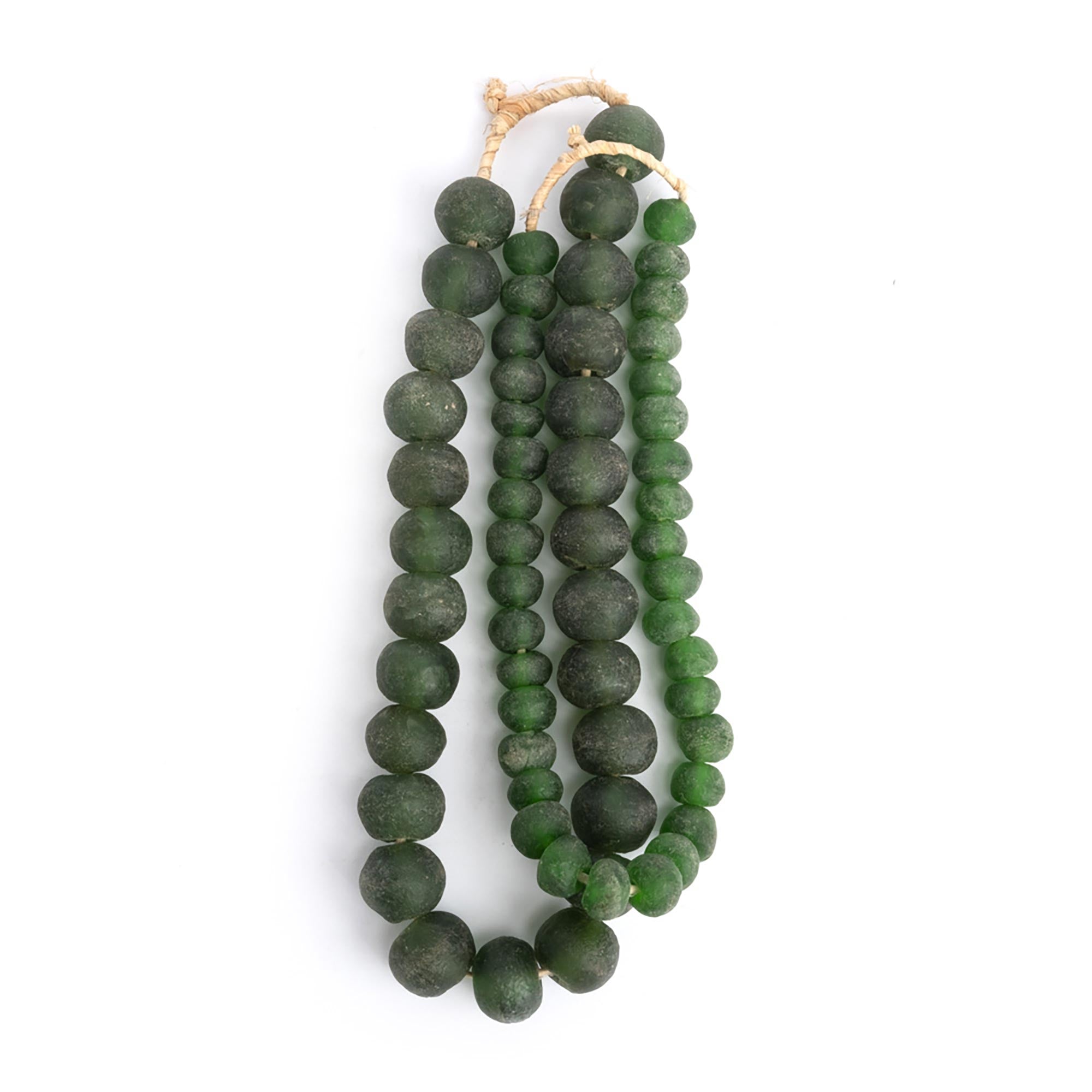 Ghanaian Glass Bead - Small - Green
