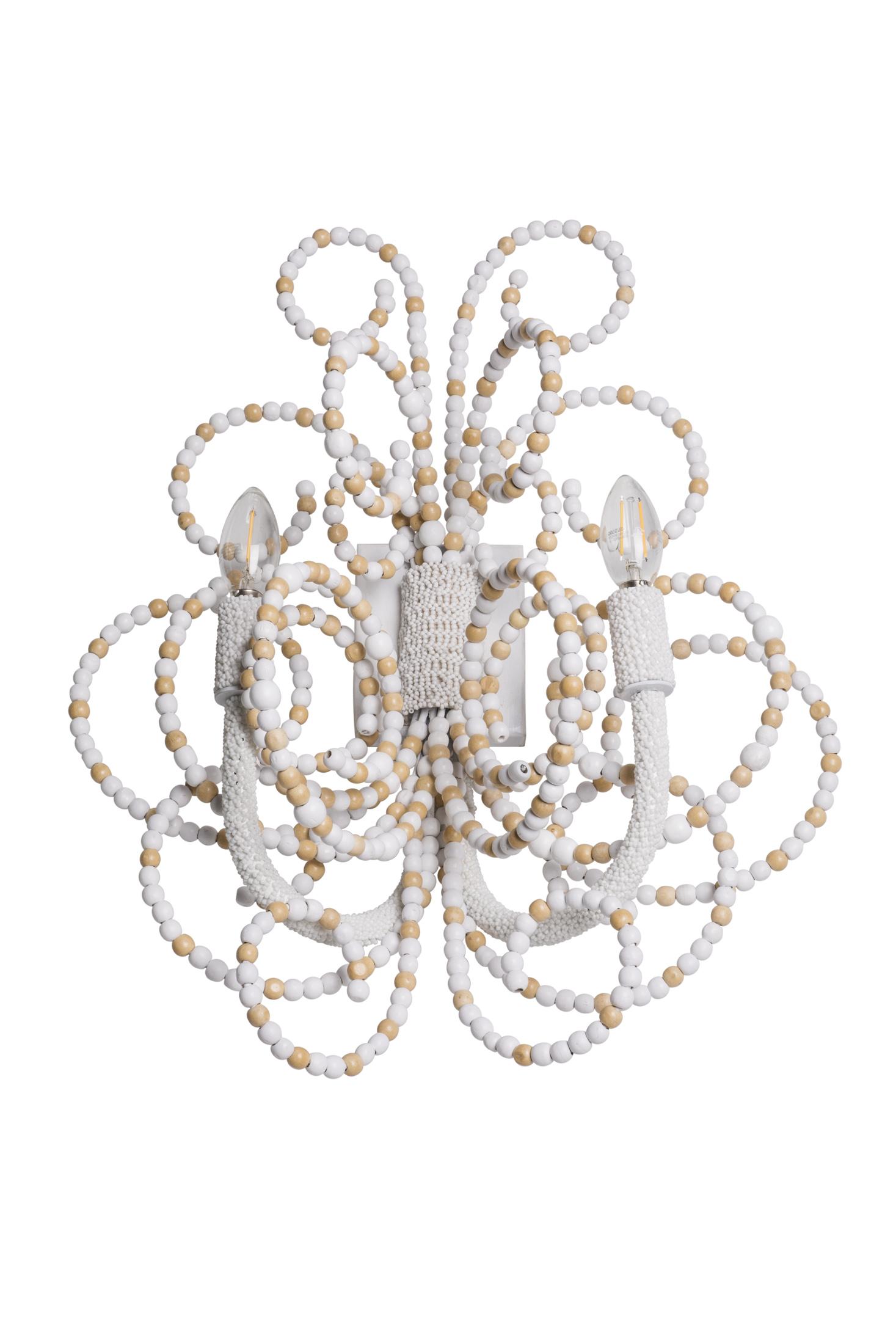 Twirly - Wall Sconce - Natural/White