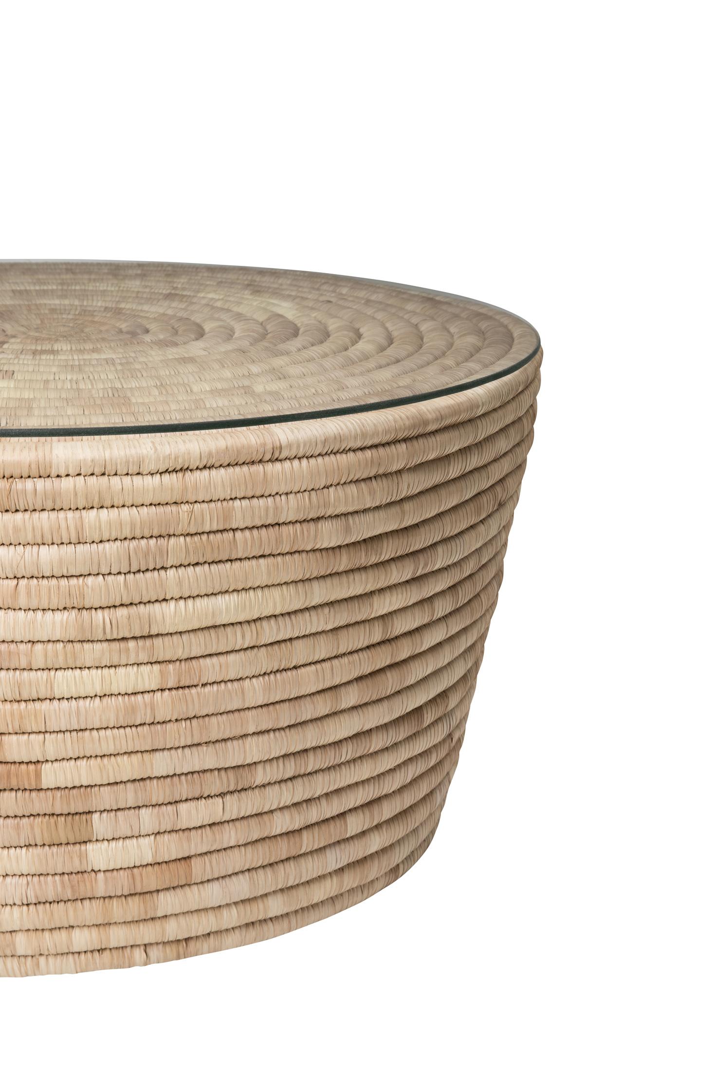 Malawian Palm Coffee Table - Natural