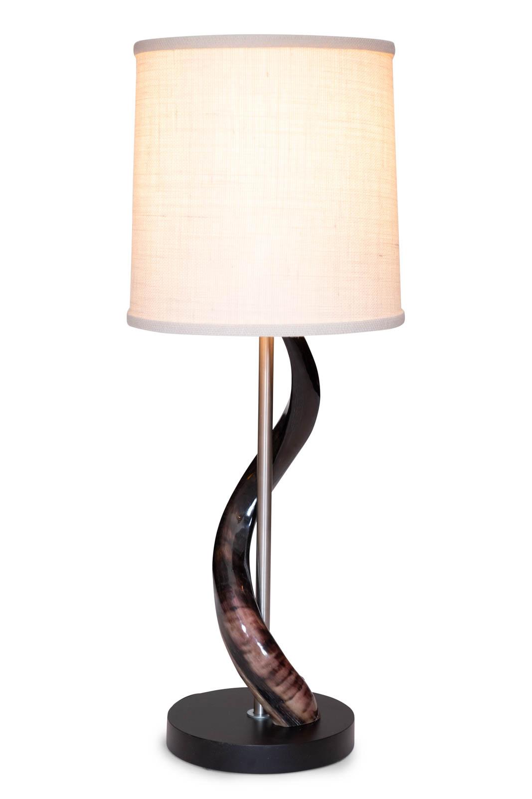 Polished Kudu Horn Table Lamp