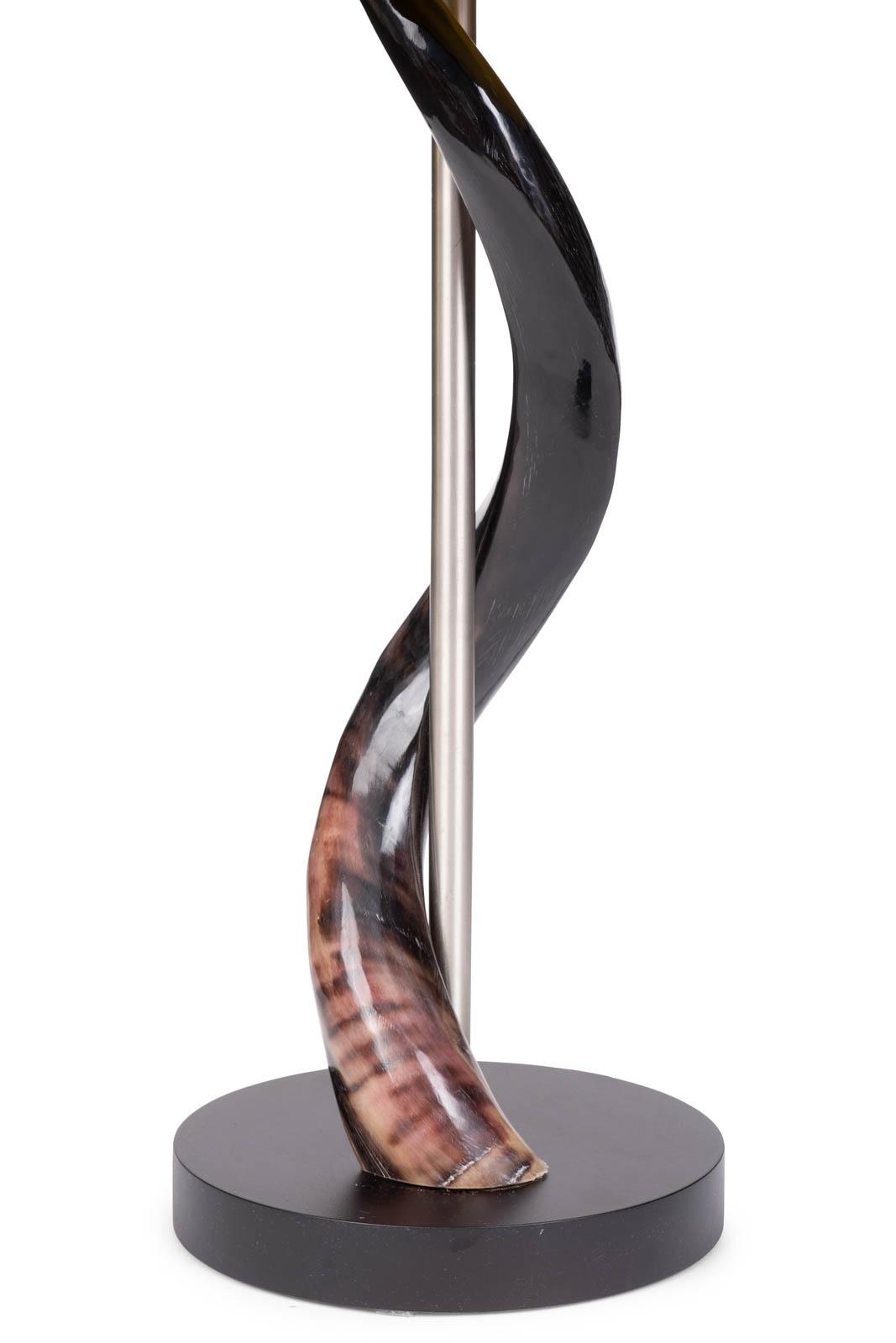 Polished Kudu Horn Table Lamp