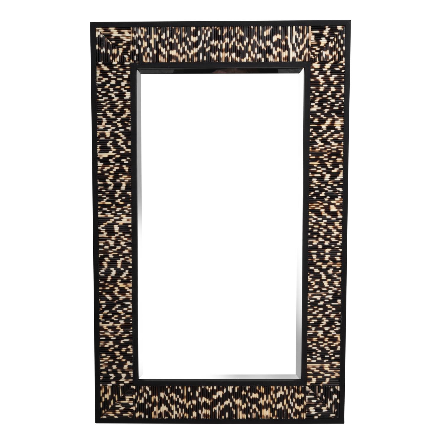 Porcupine Quill Rectangle Mirror - Large
