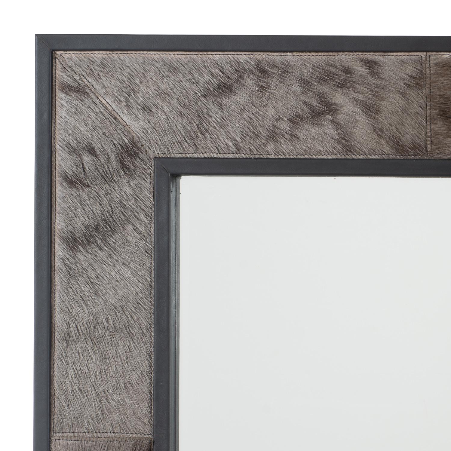 Wildebeest Hide Rectangle Mirror - Large