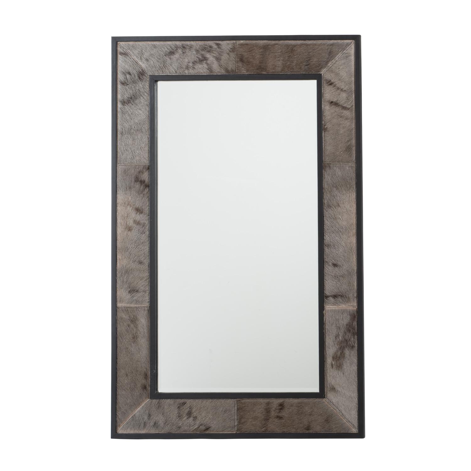 Wildebeest Hide Rectangle Mirror - Large