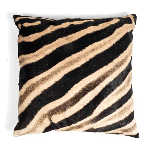 Zebra Hide Pillow - Square