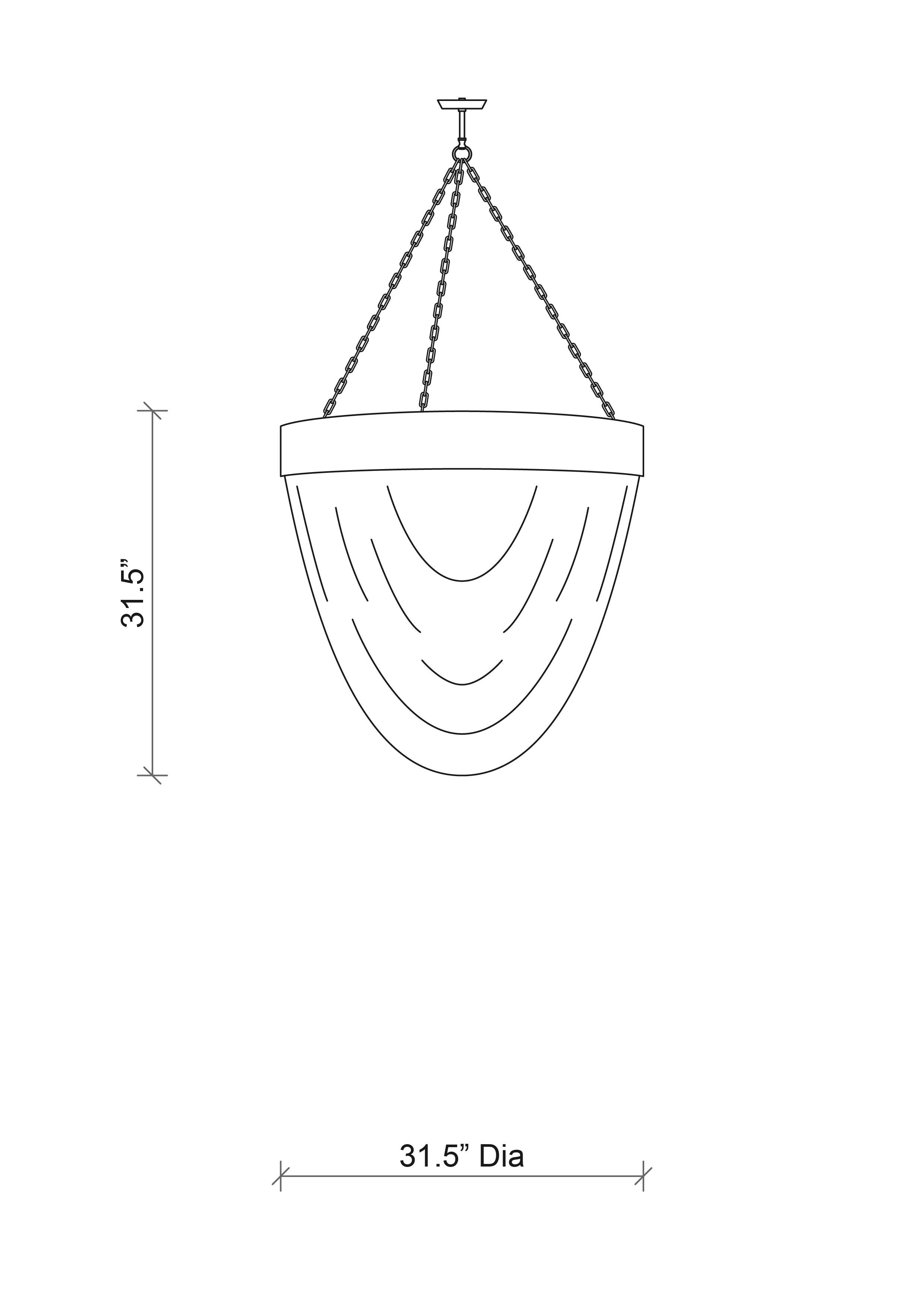 Romantic Silver Chandelier