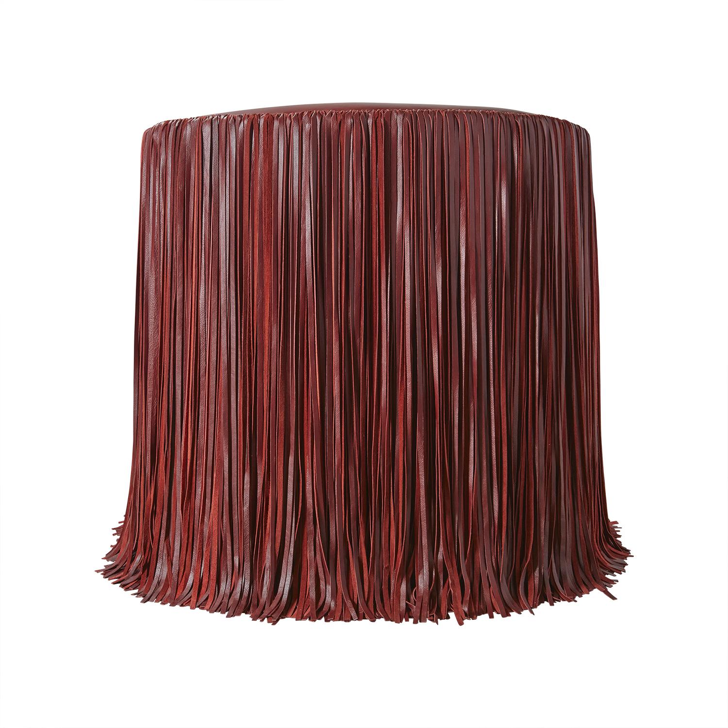 Shaggy Leather Swivel Chair in NeKeia Leather