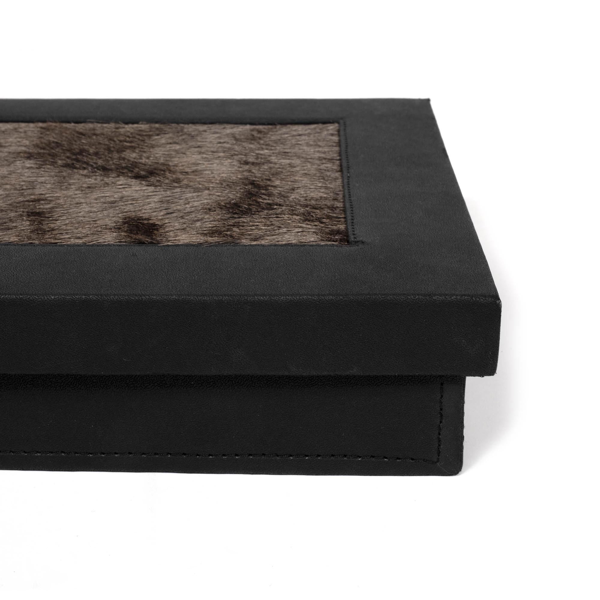 Desk Organizer Box - Wildebeest Hide