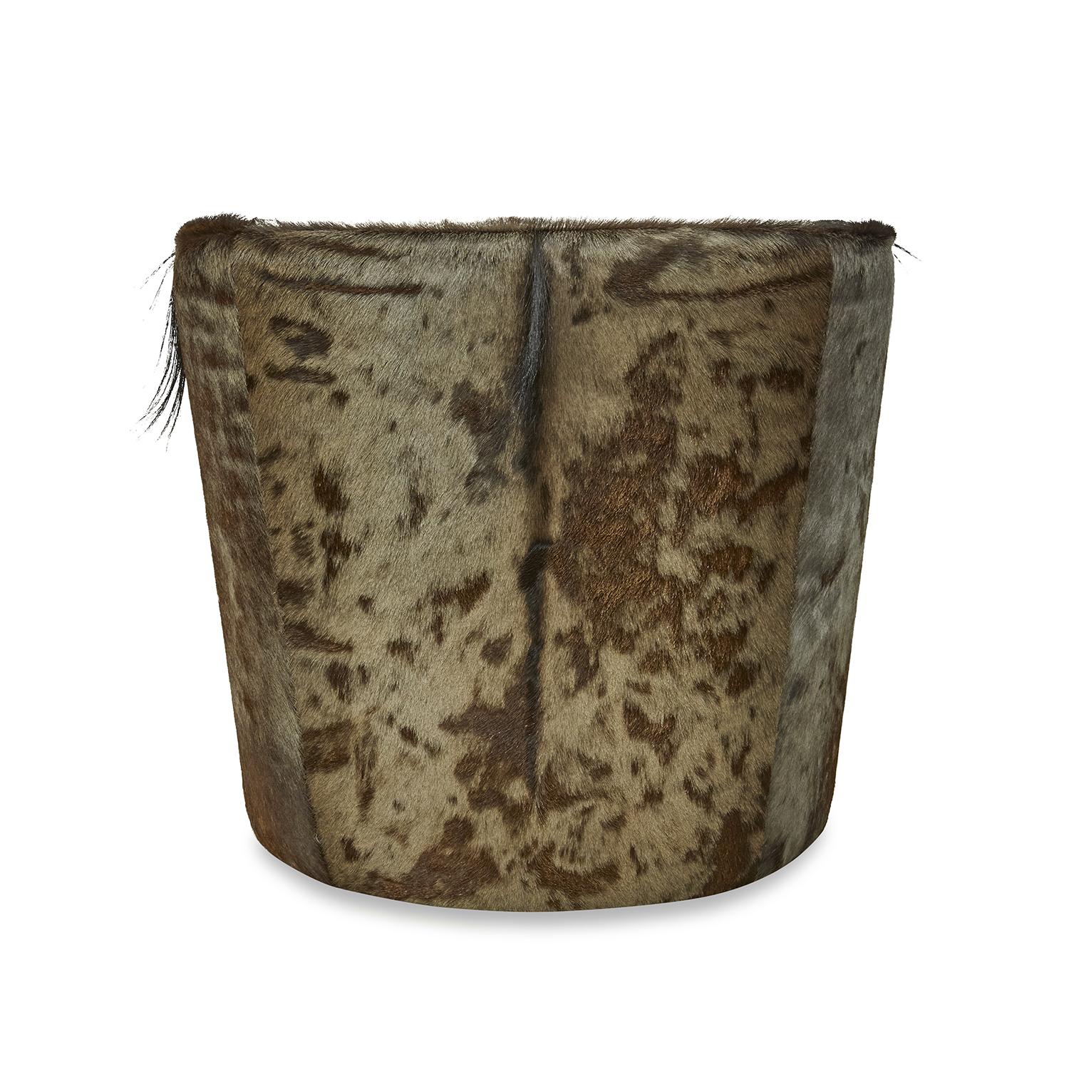 Wildebeest Hide Tub Chair