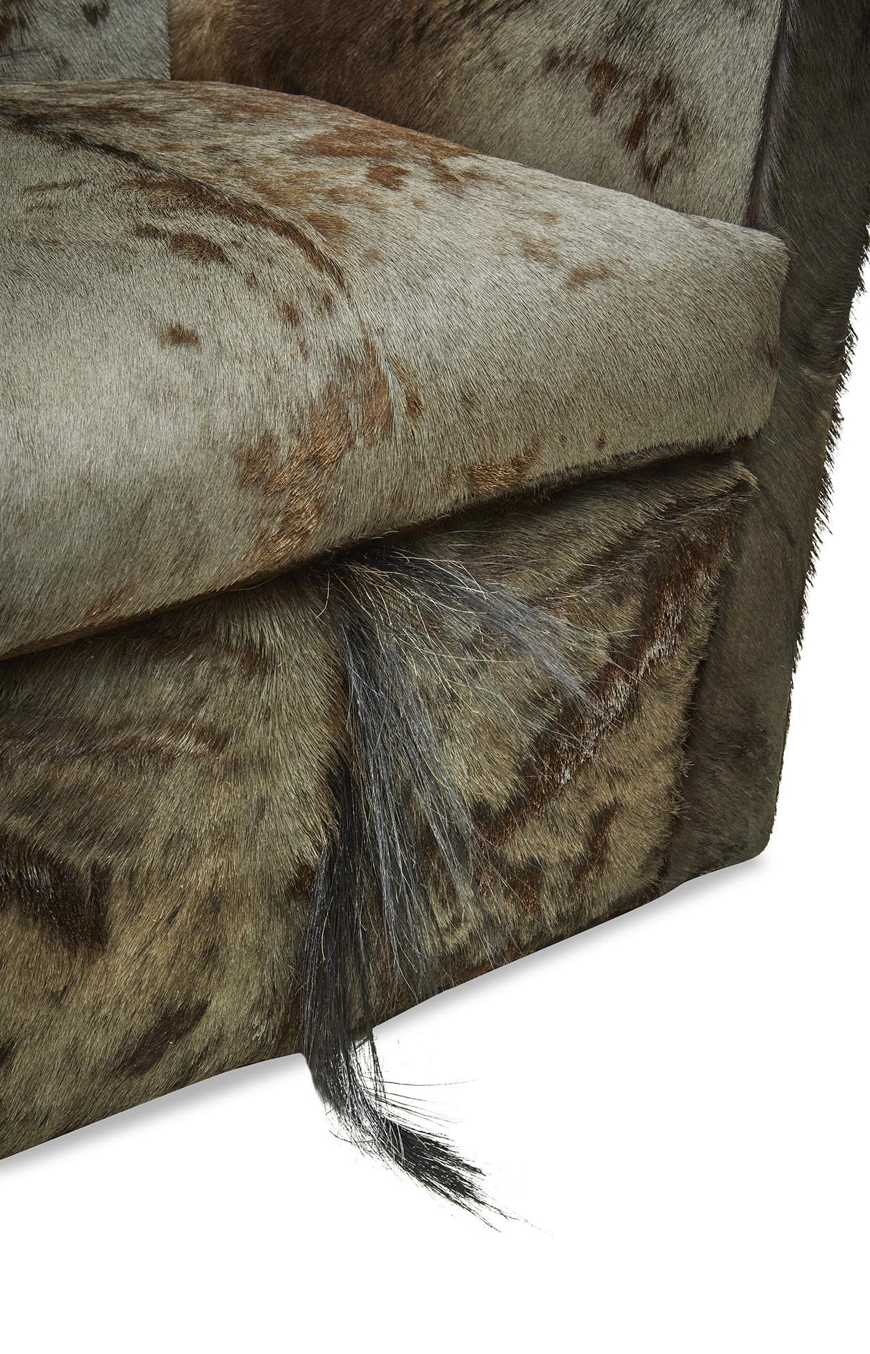 Wildebeest Hide Tub Chair