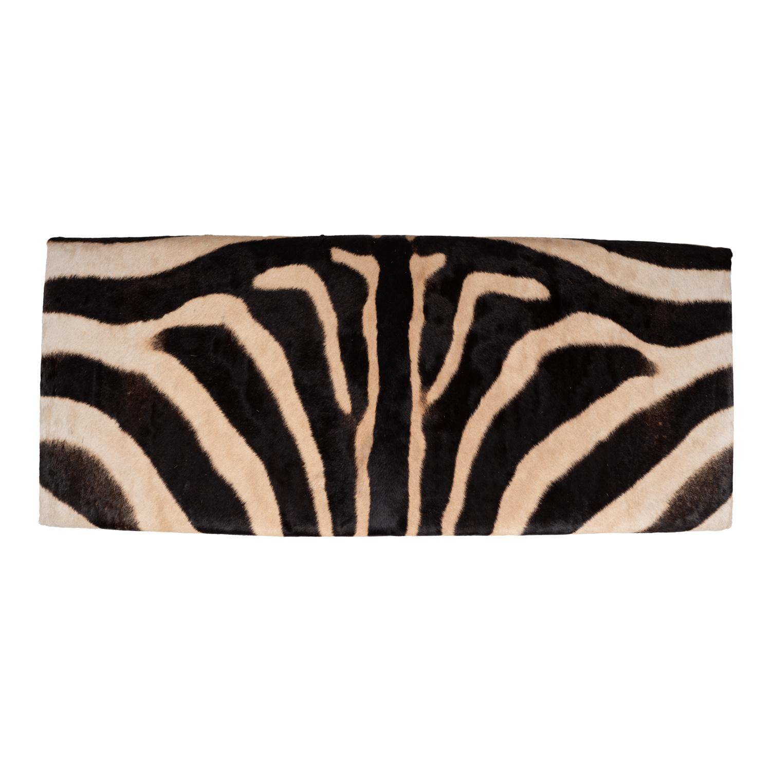 Zebra Hide Bench