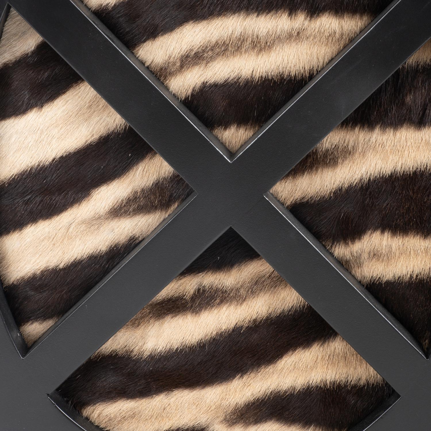 Zebra Hide Manhattan Chair