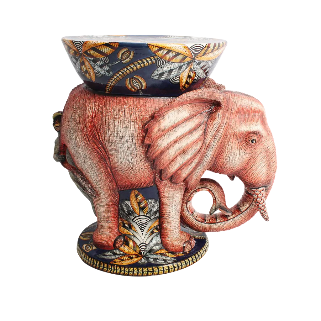 Ardmore Ceramic: Elephant Side Table