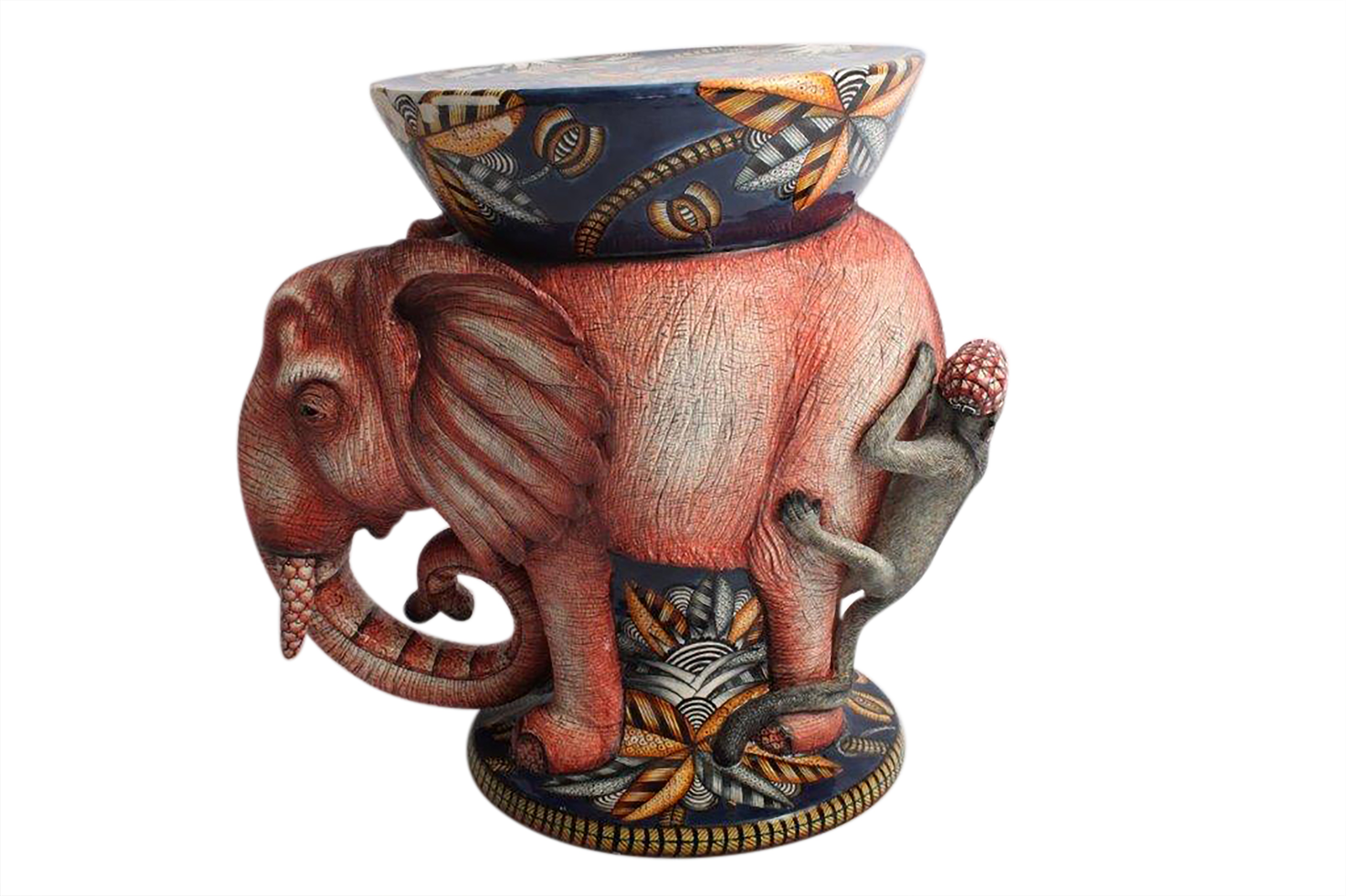 Ardmore Ceramic: Elephant Side Table