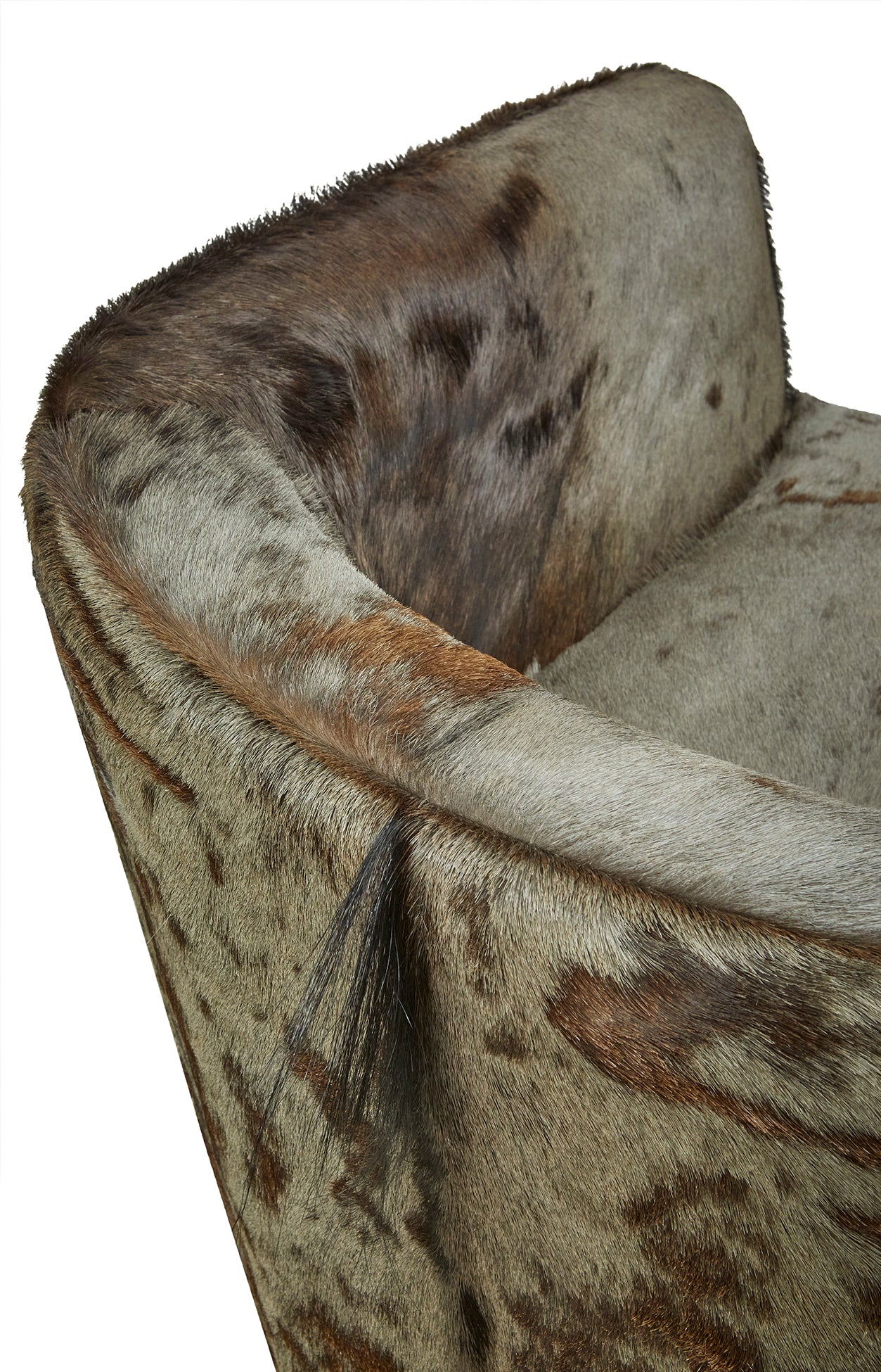 Wildebeest Hide Swivel Chair