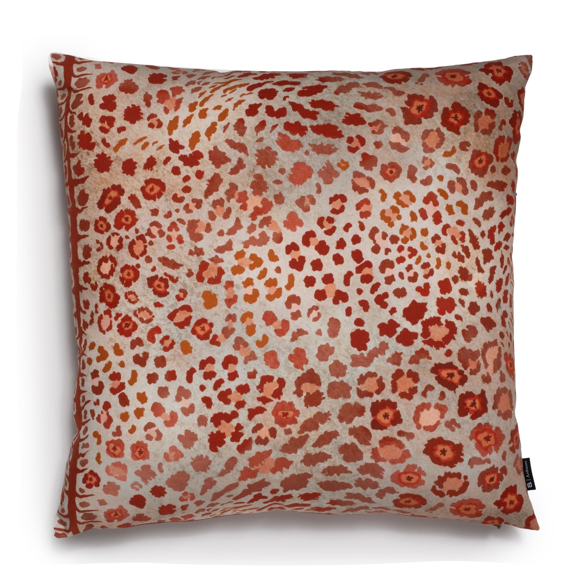 Safari Spot Pillow - Cotton - Coral