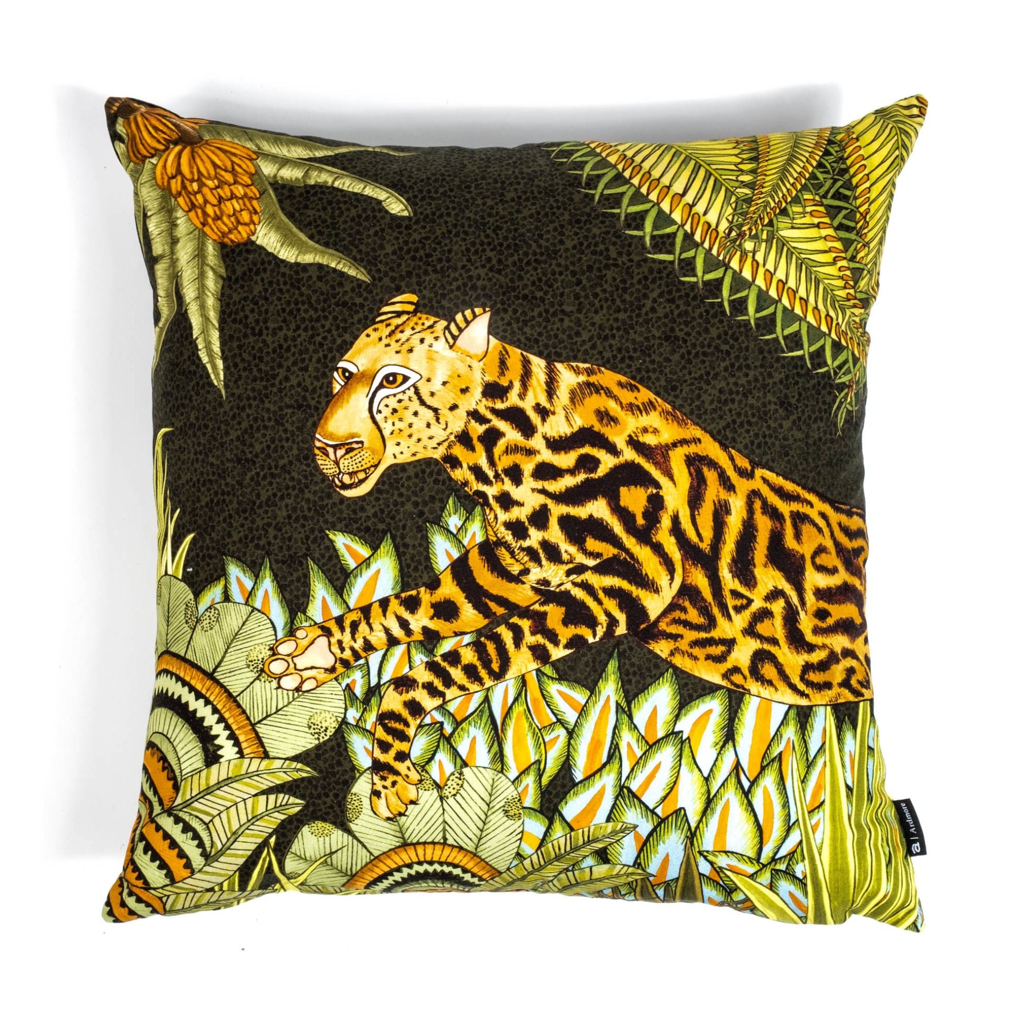 Cheetah Kings Forest Pillow - Cotton - Delta