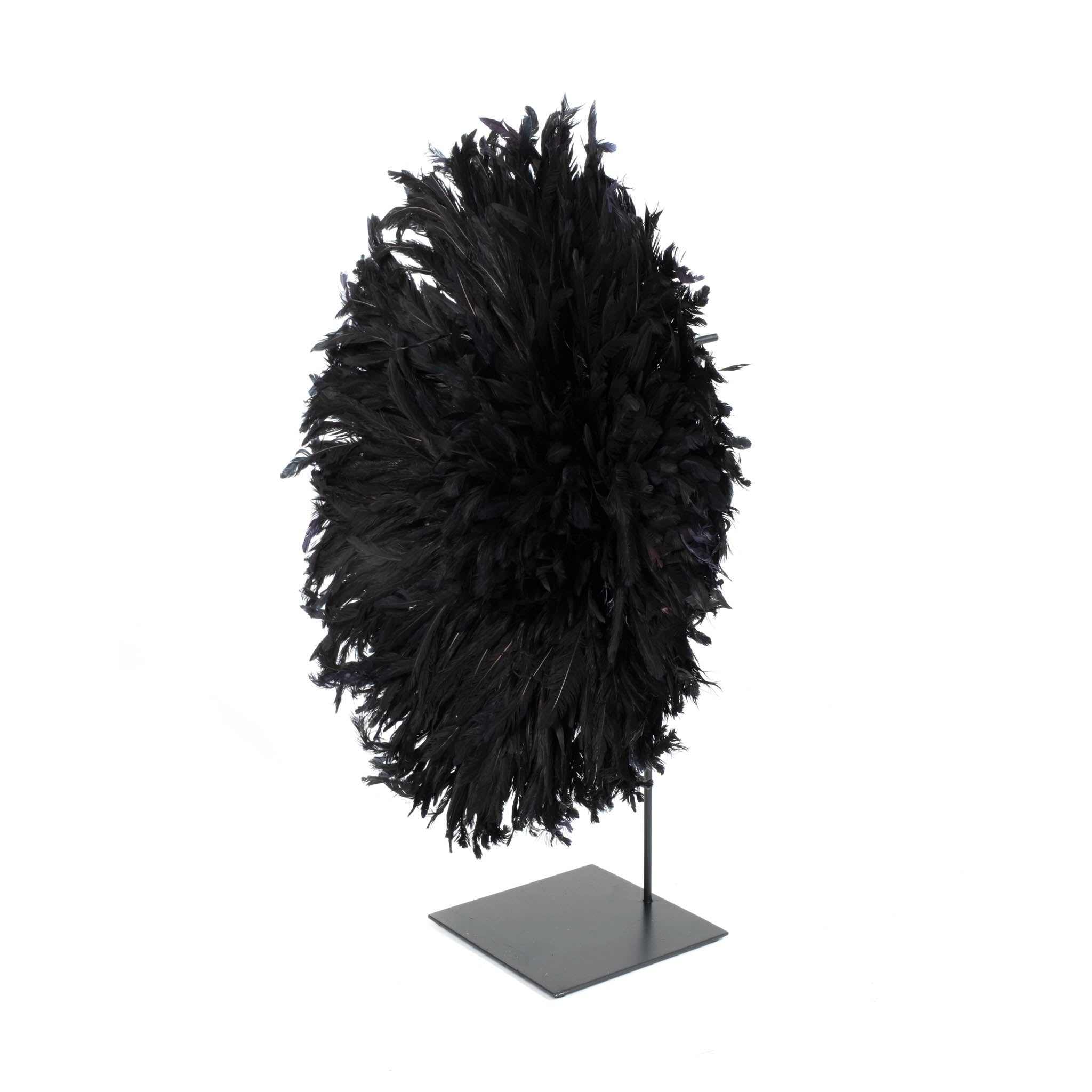 Juju Feather Hat - 20" - Black