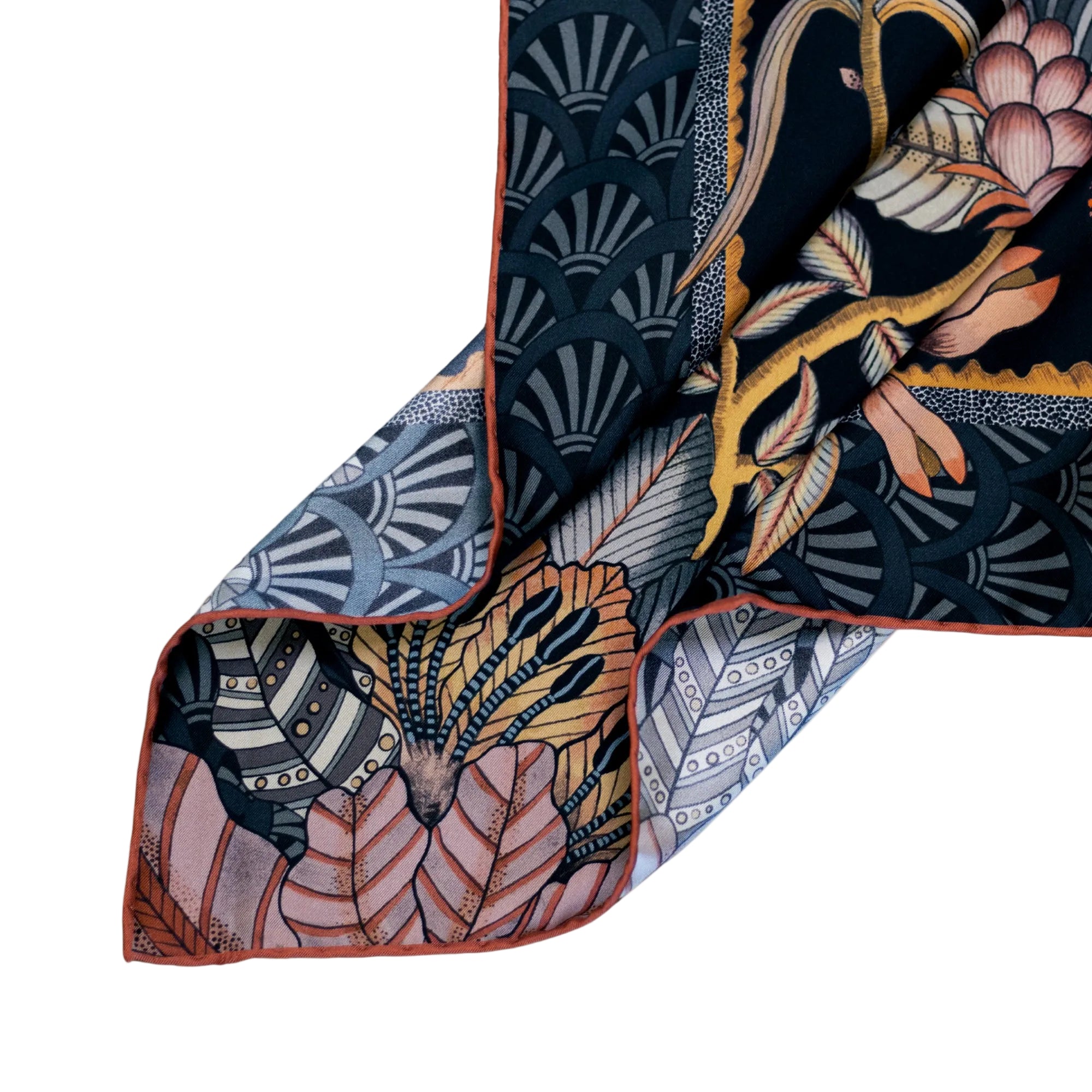 Protea Plains Silk Scarf - Dusk