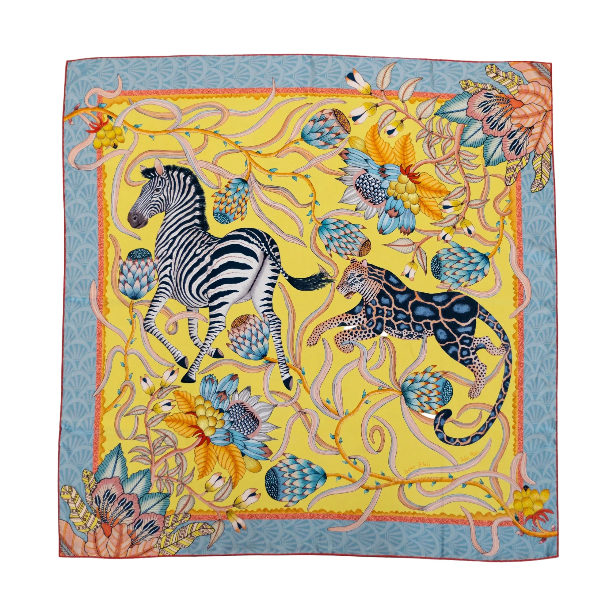 Protea Plains Silk Scarf - Daybreak