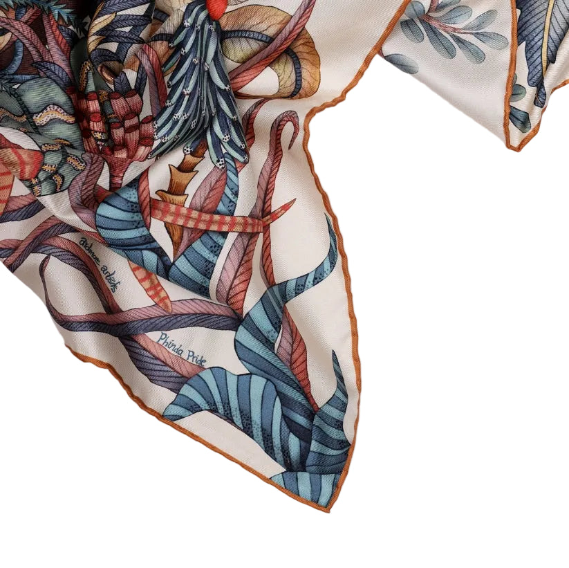 Phinda Pride Silk Scarf - Mist