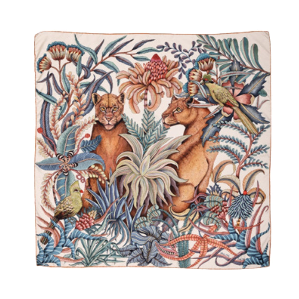 Phinda Pride Silk Scarf - Mist