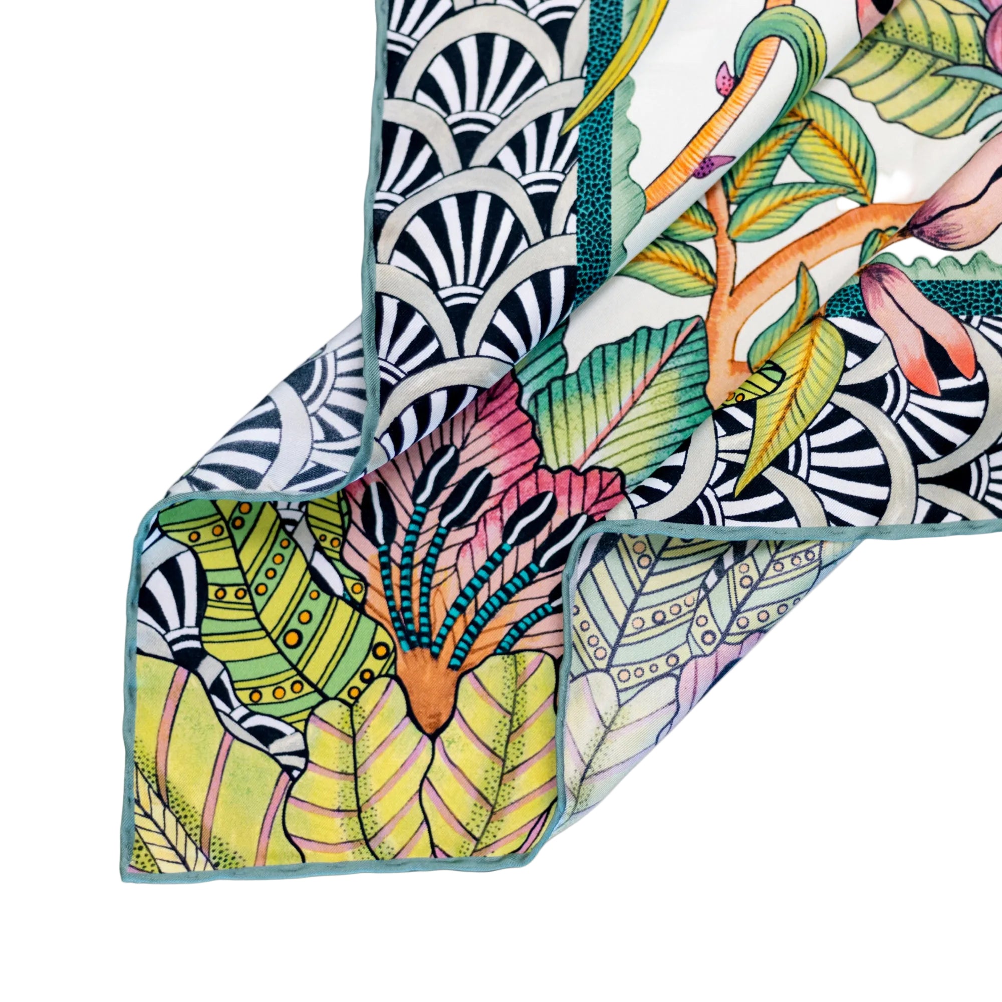 Protea Plains Silk Scarf - Stone