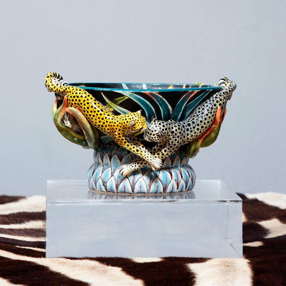 Ardmore Ceramic Art - Leopard Bowl
