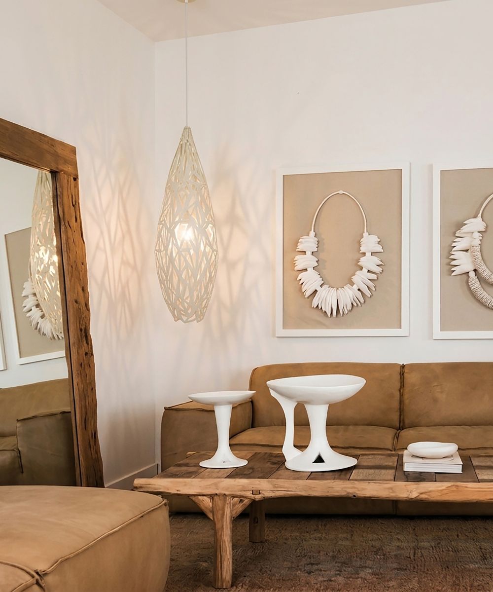Cocoon Pendant Light - White
