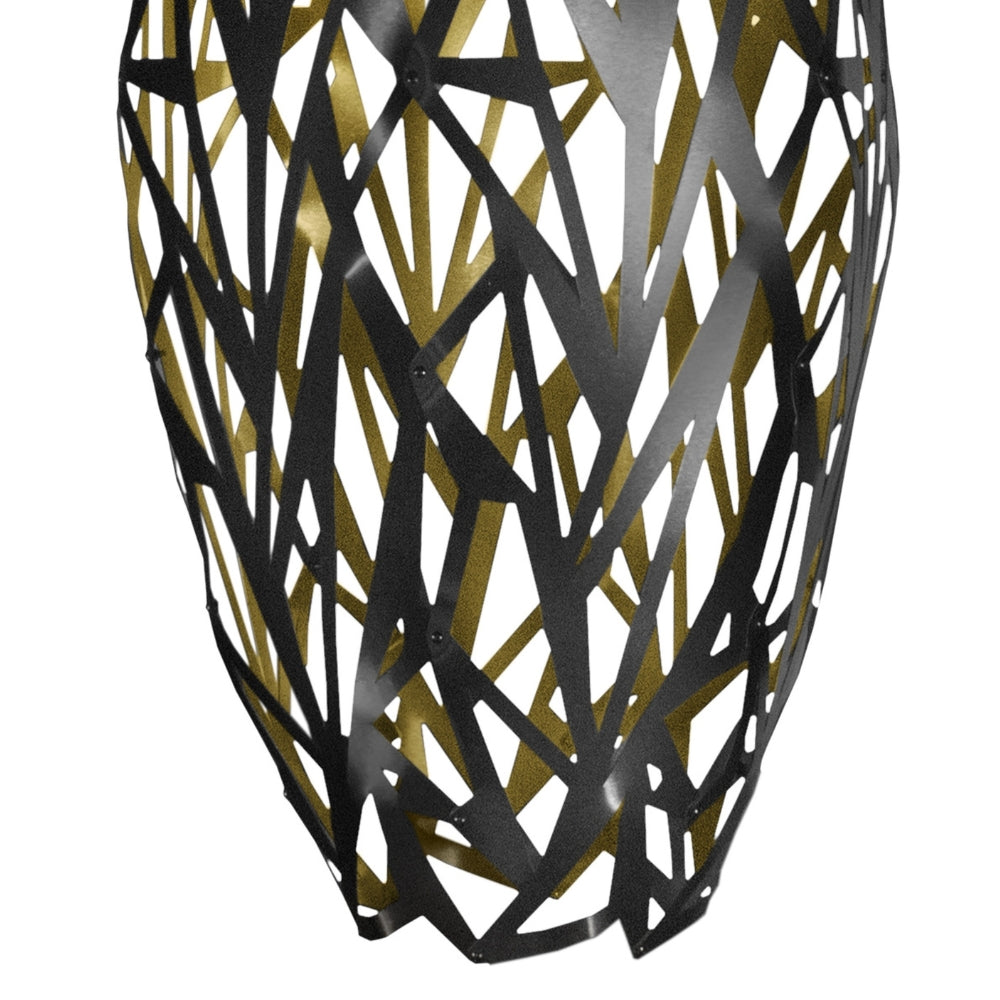 Cocoon Pendant Light - Black & Gold