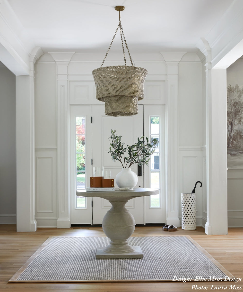 Kubili Crocheted Leather Tiered Chandelier