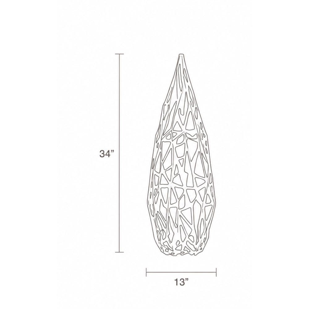 Cocoon Pendant Light - Black & Gold