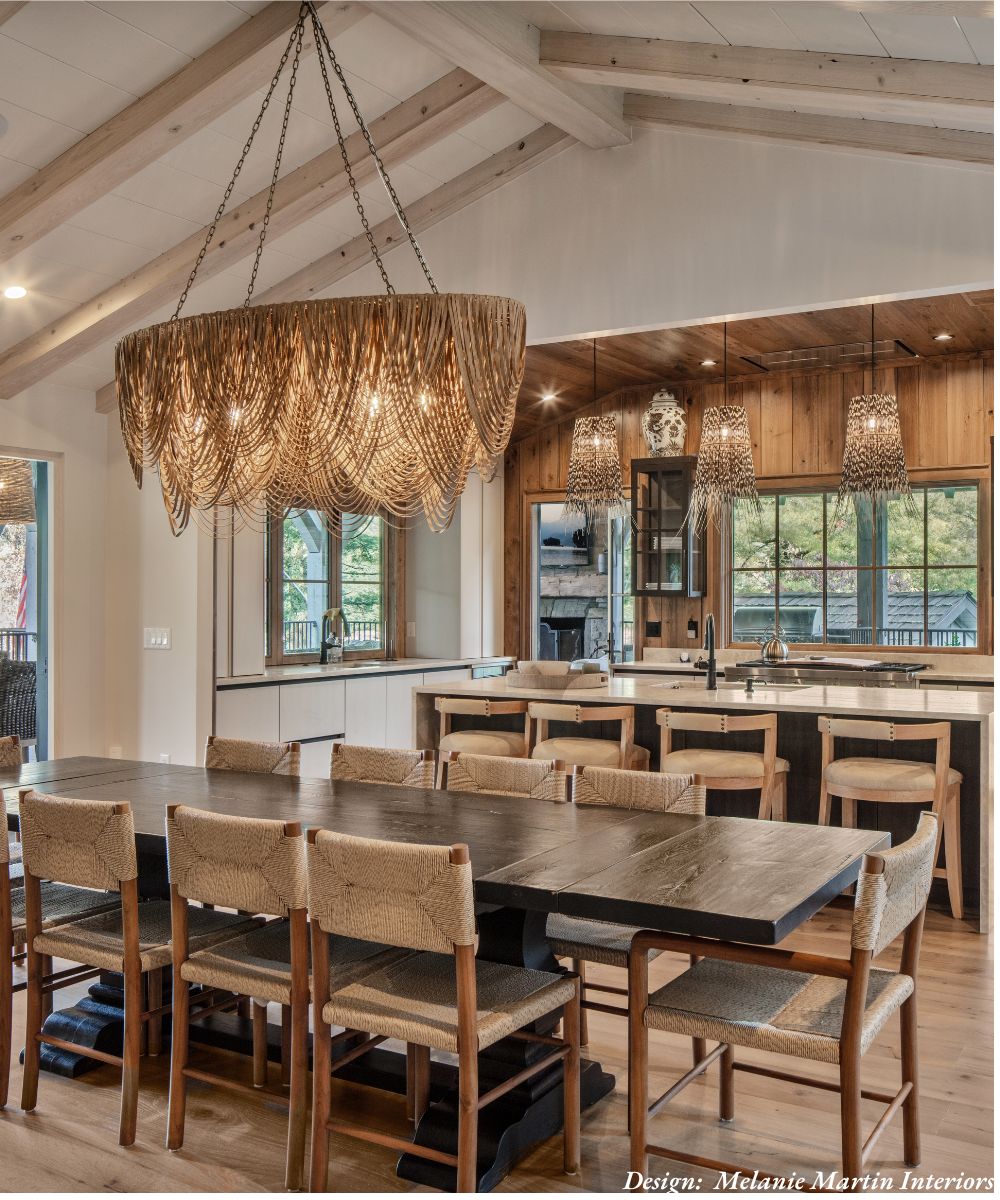 Medium Oval Whisper Leather Chandelier