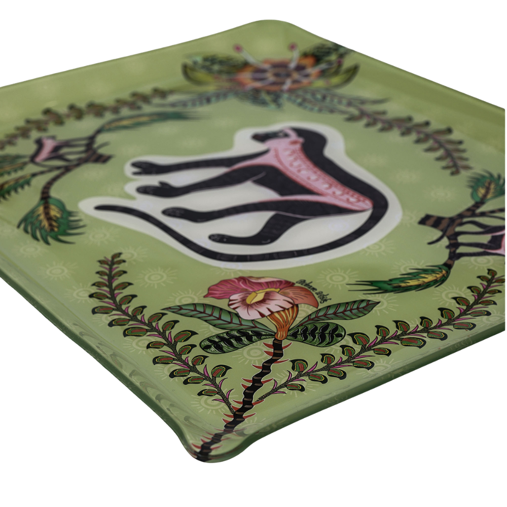 Meandering Monkey Acrylic Tray - Delta