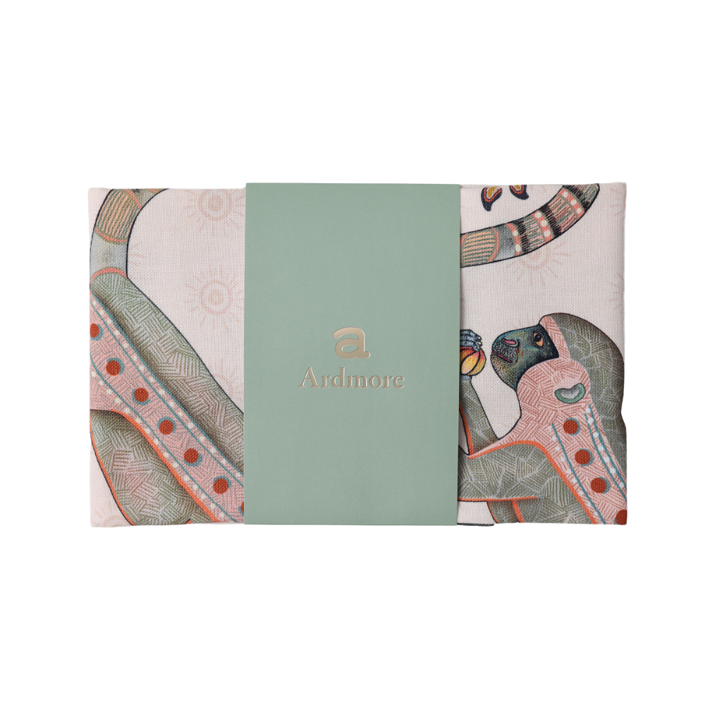 Monkey Tales Tea Towel - Sandstone