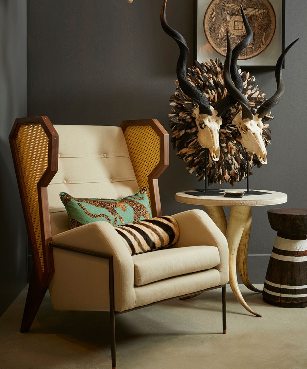 Mounted Natural Kudu Skull - Small