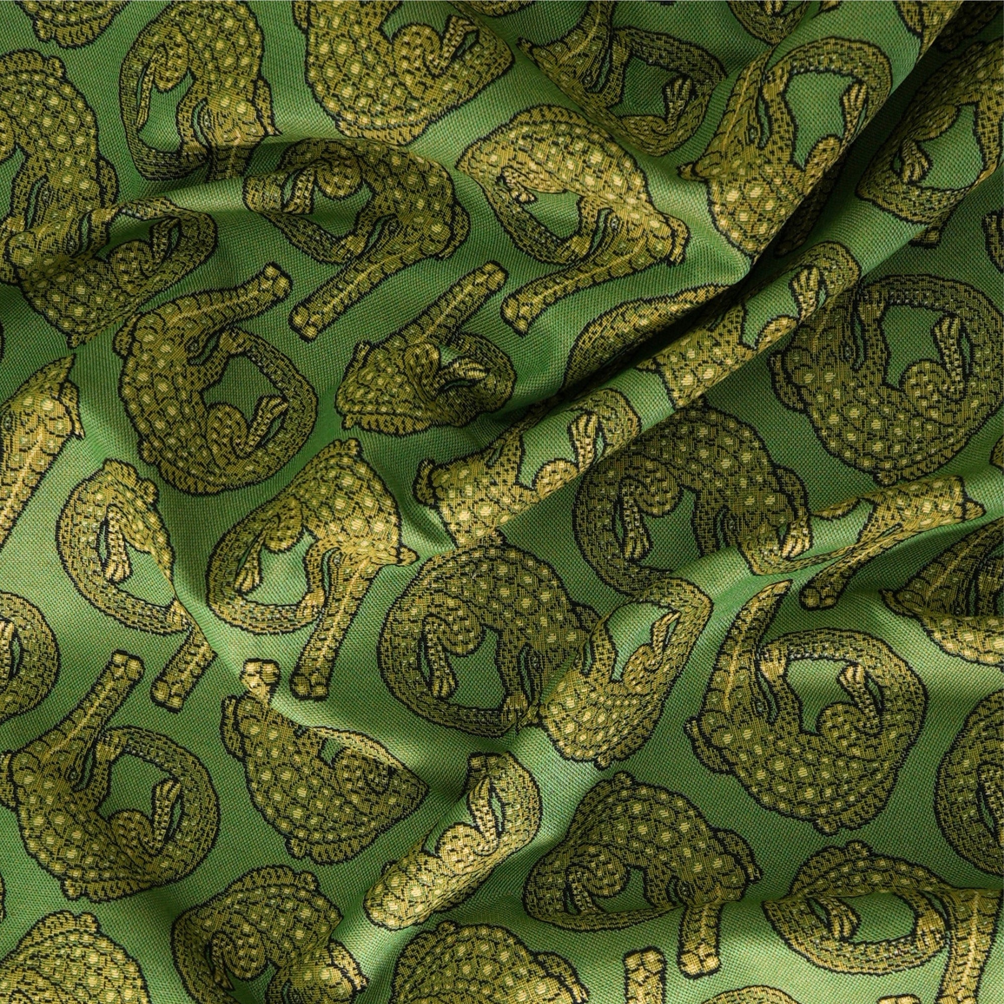Croco Jacquard Fabric - Delta