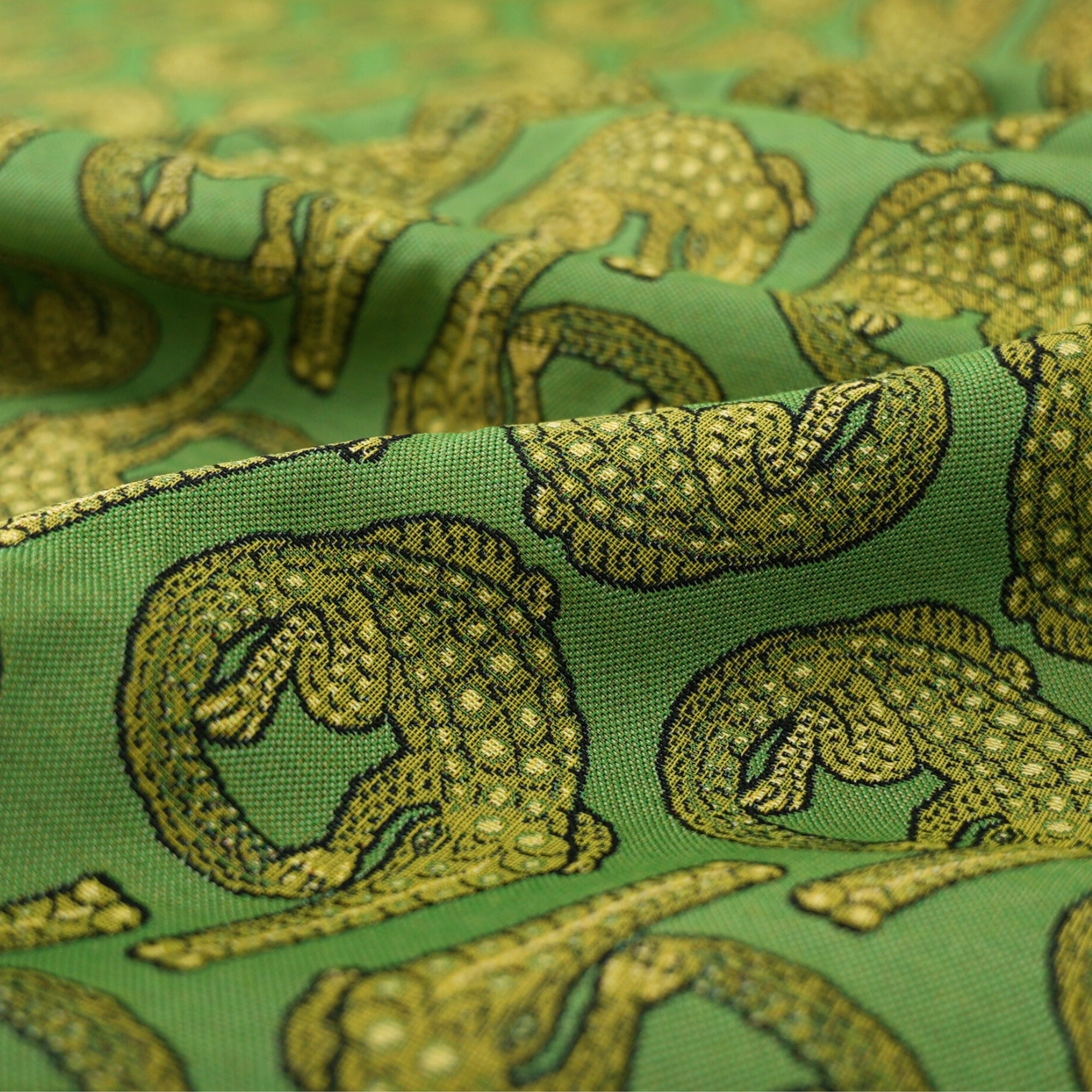 Croco Jacquard Fabric - Delta