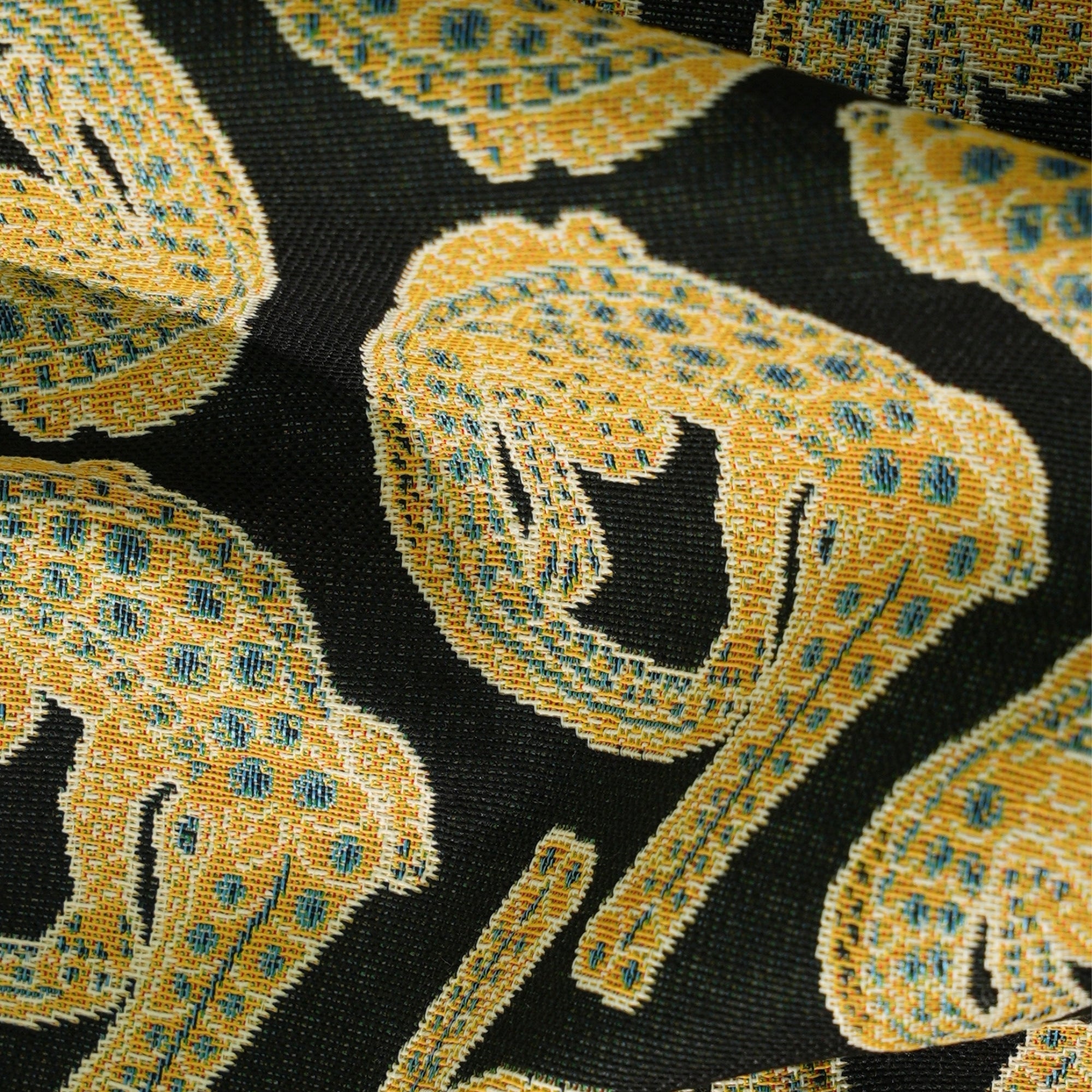 Croco Jacquard Fabric - Limelight